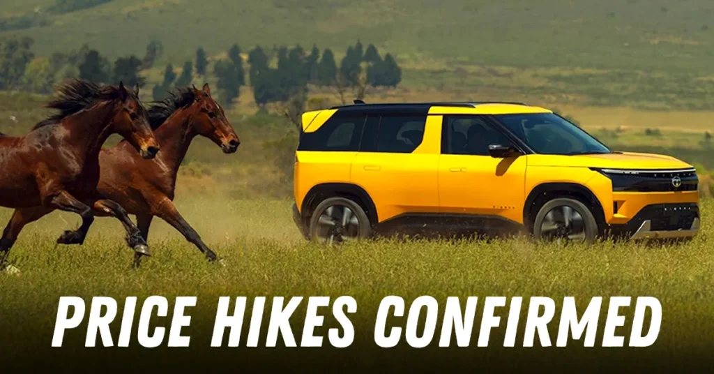 tata nexon punch harrier safari new prices 2026