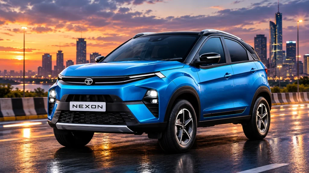 2027 tata nexon next generation spy images side profile c pillar rear comparison