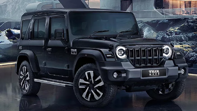 Mahindra Thar Roxx 2026 DaVinci suspension test mule spy shots five door off-road SUV India